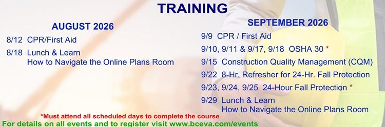 August 2026 - September 2026 Training
