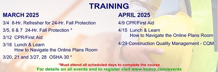 March 2025-April 2025 Training