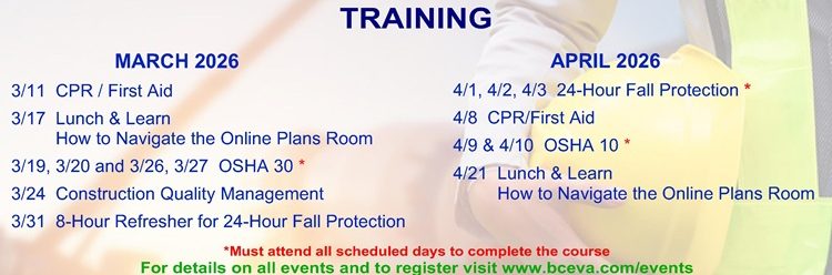 March 2026 - April 2026 Training